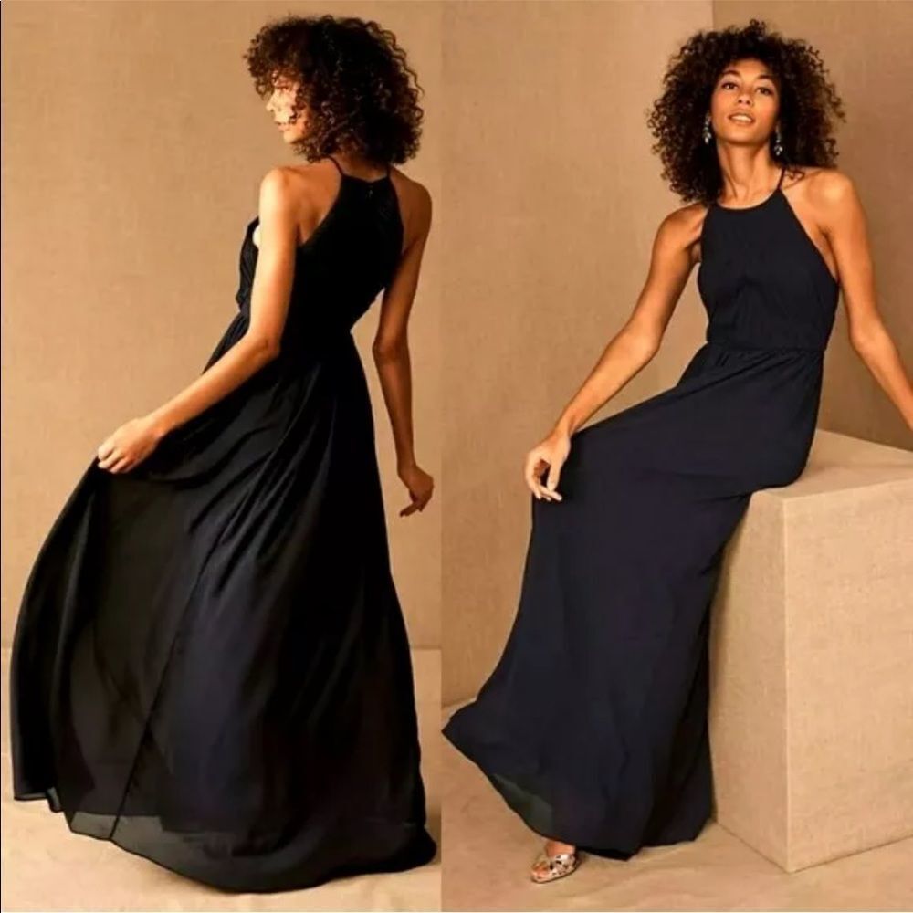 NWOT BHLDN Madrie Deep Blue Maxi Dress Size 2